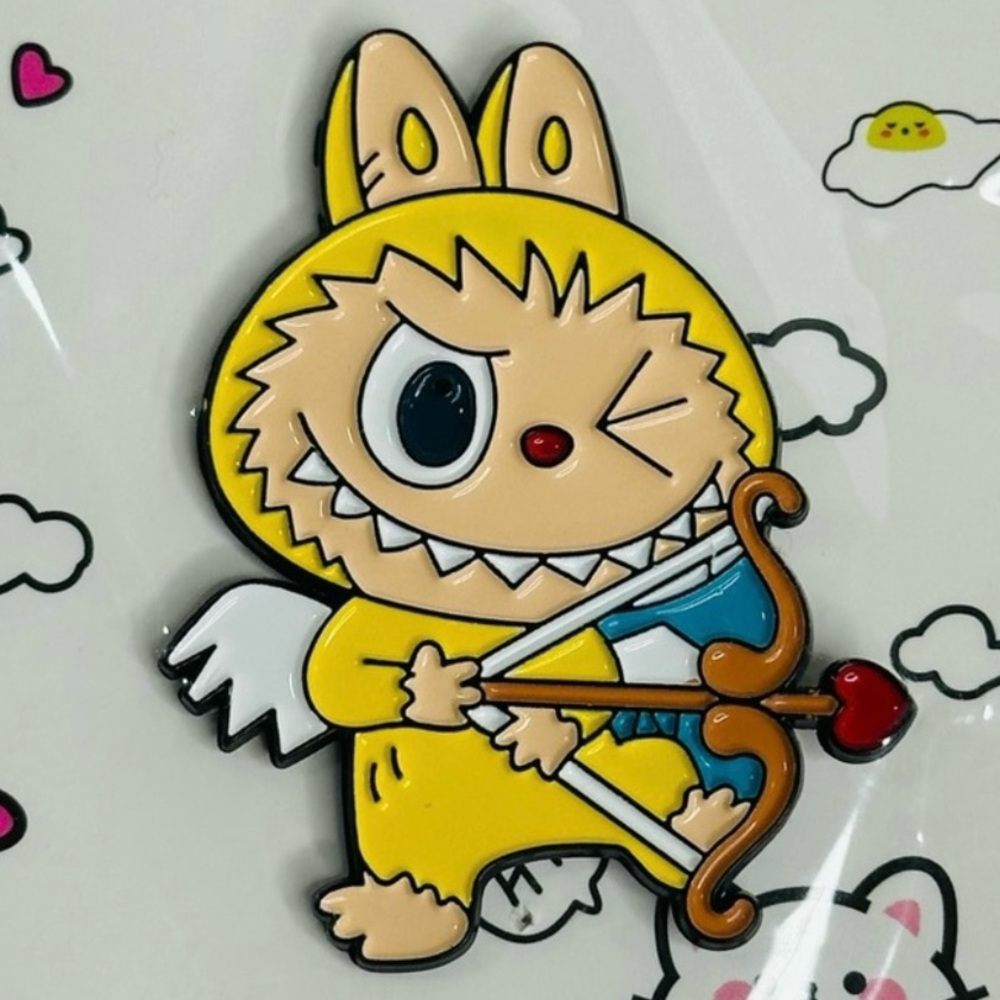 Labubu The Monsters Pin in Yellow